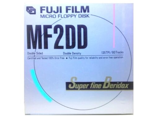 富士フイルム MICRO FLOPPY DISK ワープロ用 3.5インチ 2DD フロッピーディスク 1枚 アンフォーマット Super Fine Beridox MF2DD 1