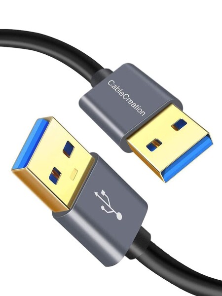 USB 3.0ケーブル, CableCreation USB 3.0 A (オス) - (オス) USB to USBケーブル HDDエンクロージャ、カメラ、手書きボード、ラジエータ