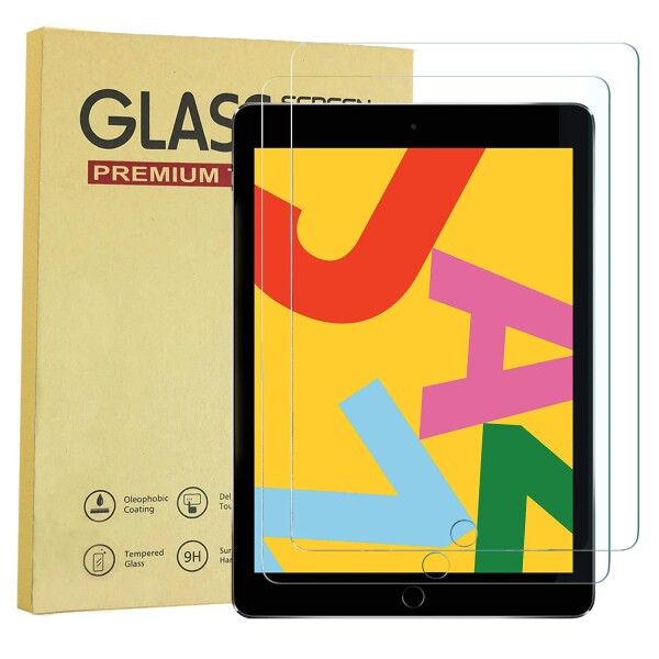 Holdtech iPad 9世代 2021/iPad 8世代 2020/iPad 7世代 2019/iPad 10.2 ガラスフィルム アイパッド10.2インチ/第9/8/7世代 強化ガラス液