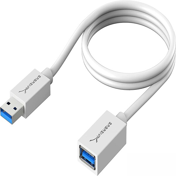 SABRENT USB延長 0.9m USB延長ケーブル3.2（USB Type-Aオス-メス）SuperSpeed 5Gbps/ PS5・PS4、タブレット、ゲーミングPC、PC、ミニPC、