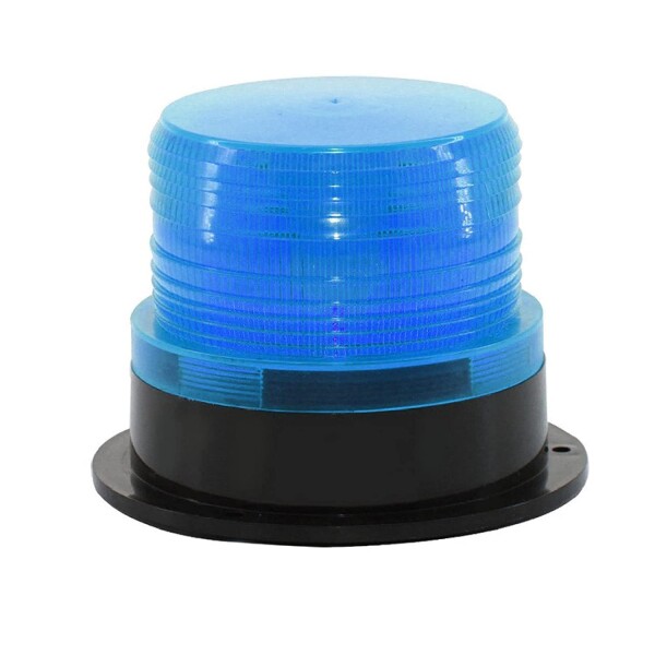 Saki & Masa 高輝度 軽量 警告灯 回転灯 12/24V 兼用 フラッシュ ストロボ LED (ブルー)