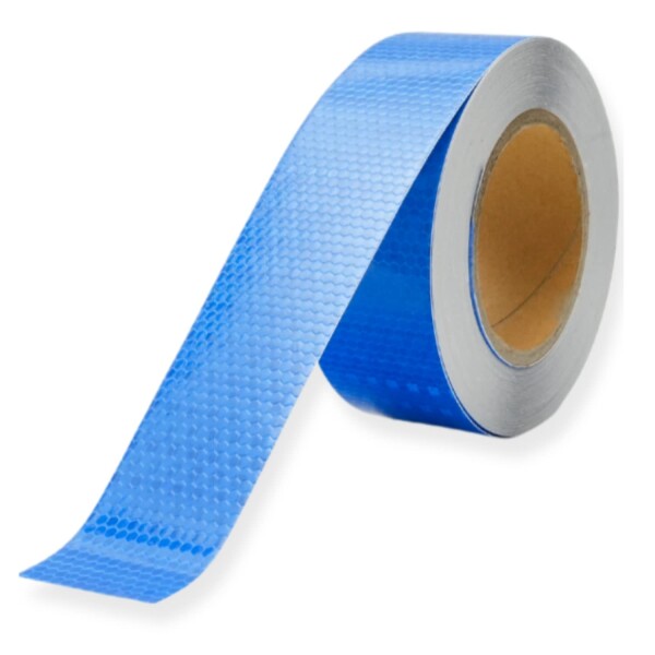(Asula Project) 反射テープ 高輝度 反射シール 「幅5cm長さ25m」 (ブルー)