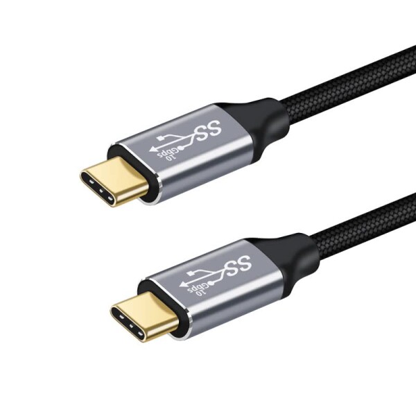 Type C & USB-C ケーブル 10Gbps 高速データ転送100W/5A 20V E-Marker PD対応 USB3.1 Gen 2 急速充電コード MacBook Pro/Air iPad Pro Sw
