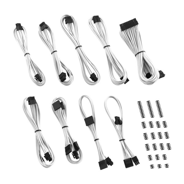 CableMod E-Series Classic ModFlex Sleeved Cable Kit for EVGA G7 / G6 / G5 / G3 / G2 / P2 / T2 (White)