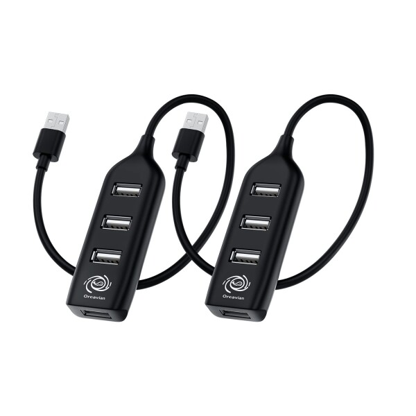 USBハブ 4ポート 高速USB Type-A USB2.0 データ転送 薄型 軽量 キーボード、 マウス、ゲームコントローラー USBメモリーやプリンターなど