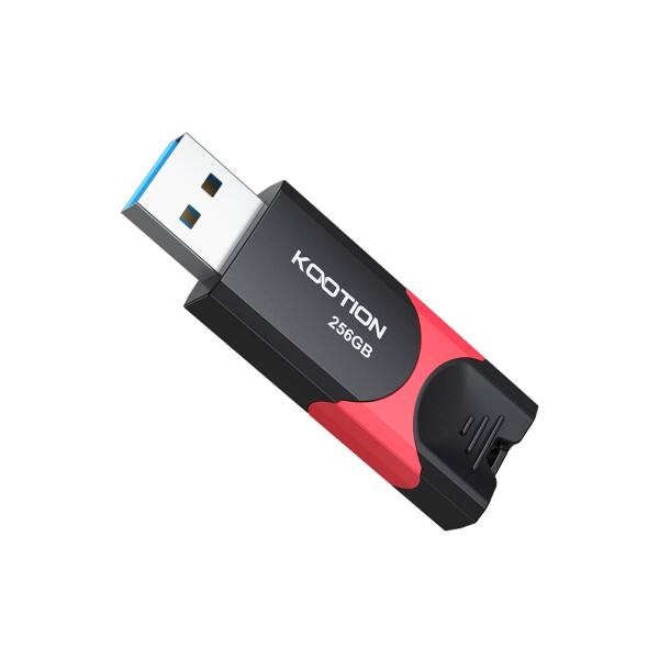 KOOTION USBメモリ 256GB USB 3.0 (USB 3.2 Gen 1)スライド式 PS4動作確認済 メモリースティック フラッシュメモリ 読取最大110MB/秒 ブ
