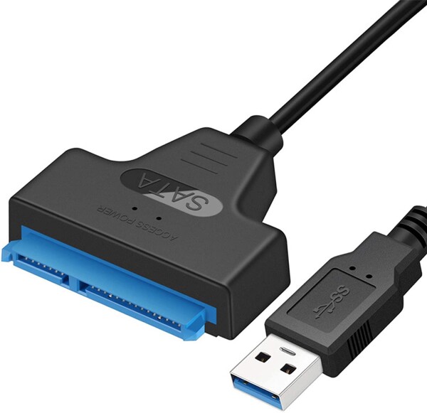 SATA to USBケーブル USB - SATA III ハードドライブアダプタ 2.5インチHDD SSD Windows XP/Vista/7/8/10 Mac OS ECC対応（SATA III、2.5