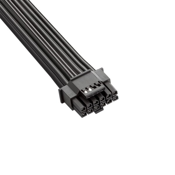 CableMod Basics E-Series 12VHPWR PCI-e Cable for EVGA G/G+ / P/P+ / T (Black, 16-pin to Dual 8-pin, 60cm)