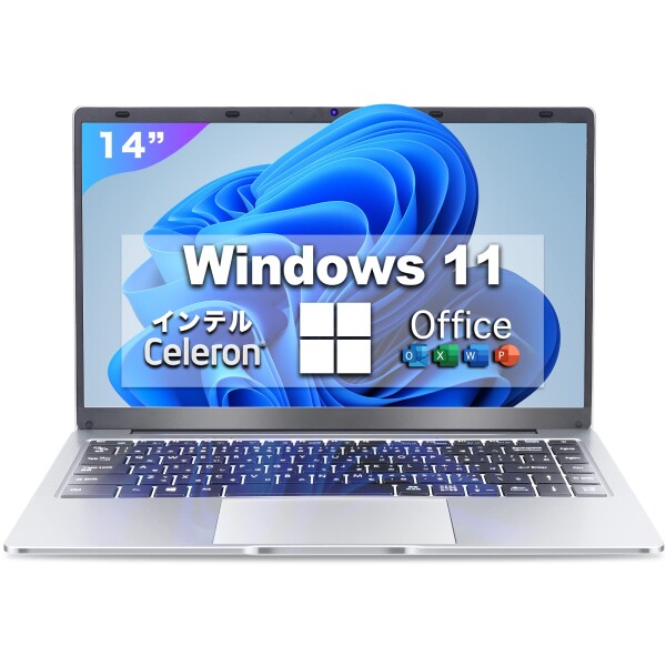 ノートパソコン windows11 14インチ VETESA 薄型PC MS Office 2019 搭載インテル Celeron N3350 Webカメラ内蔵/5G WIFI/Bluetooth/USB3.0
