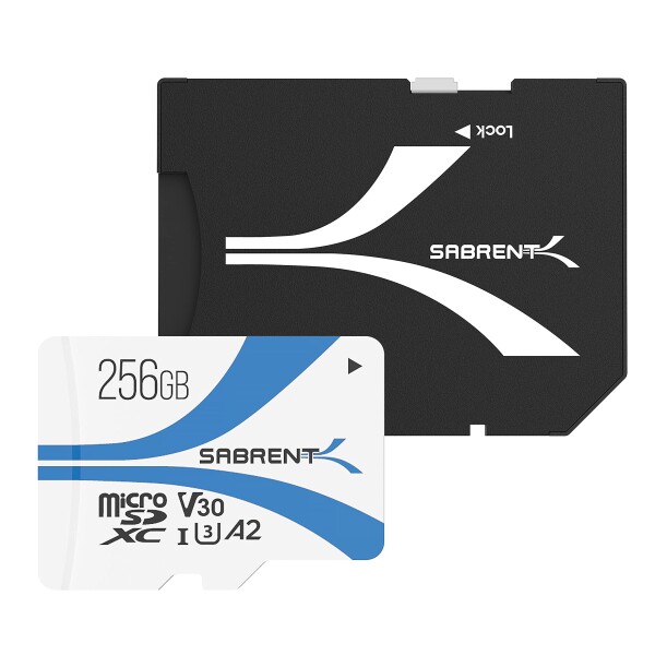 SABRENT MICRO SDカード 256GB, まいくろSDXC カード V30、メモリーカード、UHS-IIメモリーカード、PS5・PS4・Macbookその他のデバイスで
