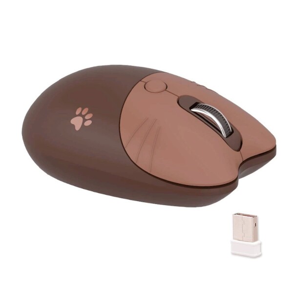 2.4Ghz USBワイヤレスマウス M3 可愛い猫のデザイン 静音 無線 マウス 省エネルギー3DPIモード 高精度 女性 子供用 おしゃれ カラフル コ