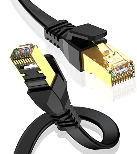 LANケーブル CAT8 2M,超高速40Gbps/2000MHz RJ45 カテゴリー8準拠 イーサネットケーブル 爪折れ防止 STP シールド モデム ルータ PS3 PS4