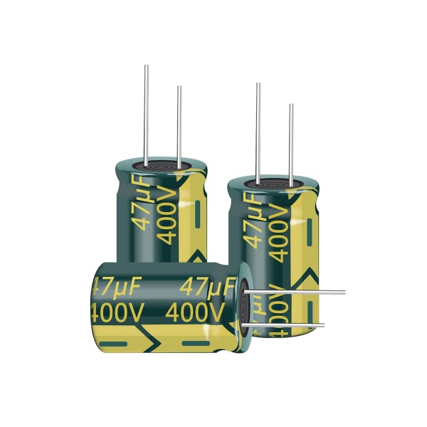 PENGLIN 10個 電解コンデンサ アルミ電解コンデンサー 400V 47UF 105[度] 16x25mm 高周波 低抵抗 長寿命 (400V 47μF)