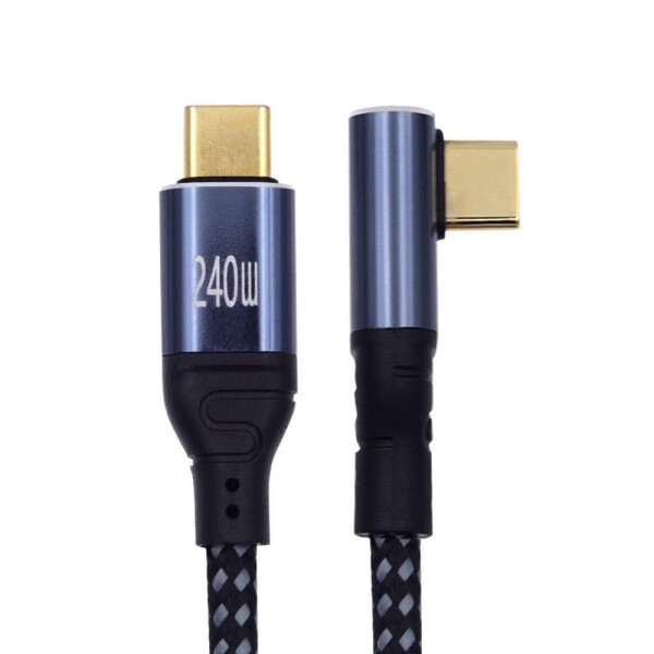 xiwai 48V 5A USB-C充電コード 2M Type-C 100W充電 48Gbpsデータケーブル ラップトップ タブレット スマホに最適 ロープロファイル アン