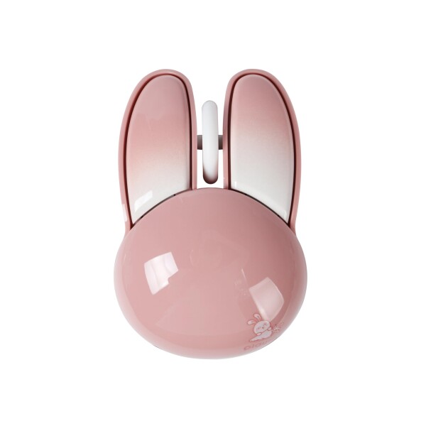 M6DM 2.4GHz USBワイヤレス Bluetoothマウス 可愛いウサギの耳の形 静音 無線 小型 iPhone/iPad用 iOS13 以上/Mac OS/Windows 8以上パソ