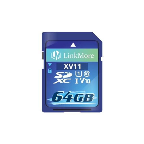 LinkMore SDカード 64GB メモリーカード フルHD動画撮影/デジタルカメラ/一眼レフ / V10 / Class10 / UHS-I / U1