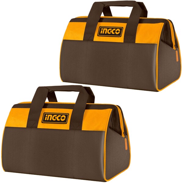 INGCO ツールバッグ2個入 工具用道具袋 工具入れ 多機能 大容量 防水1680Dポリエステル ペグケース ツールケース HTBG281328-2pcs
