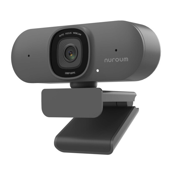 Nuroum Webカメラ 2K ウェブカメラ 60fps マイク付き オートフォーカス zoom カメラ 75°視野角 PCカメラ ミュート機能 プライバシー保護