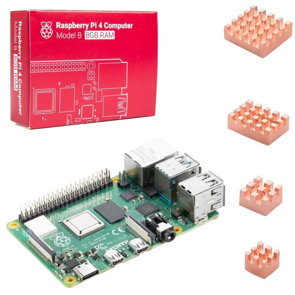 Raspberry Pi4 ModelB（8GB RAM）技適対応品 ラズベリーパイ4 Development Board BCM2711 Cortex-A72 64-bit Quad core 1.5GHz SOC 2.4 & 5