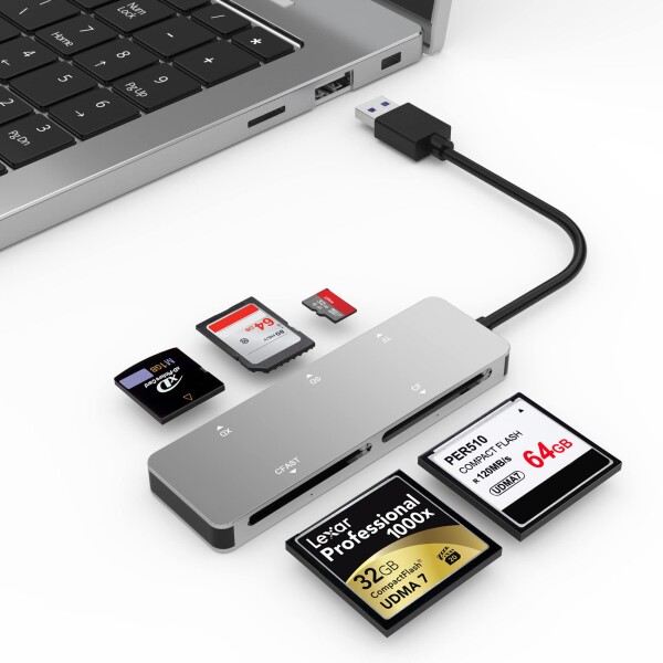 CFast カードリーダー USB-A 3.0 5Gbs CFast 2.0 Reder SanDisk Lexar Transcend Sony カード用 XDカードリーダー Olympus Fuji XD ピク