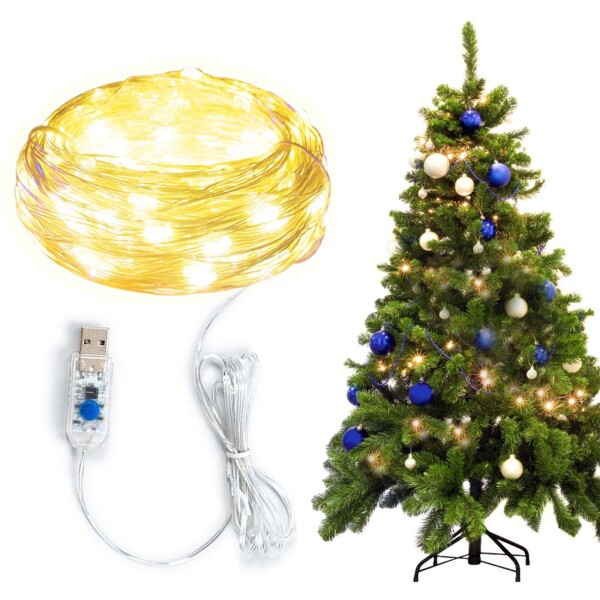 イルミネーションライト クリスマス イルミネーション ドレープライト USBインターフェイス、電気装飾ライトバー、寝室/結婚/誕生日/クリ