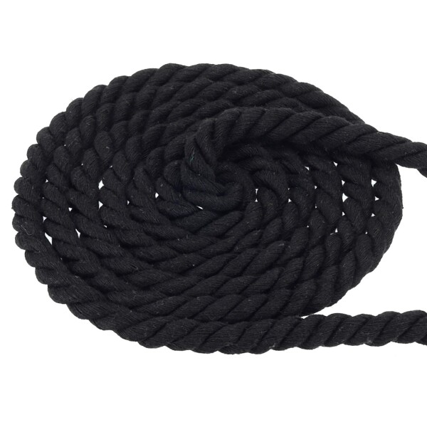 PATIKIL 1/2×100フィートのナチュラルツイ スト棉ロープ 3本のストランドの綱引きロープにはシールテープが付いており クラフト 手すり